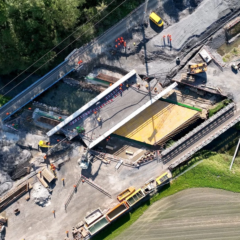 Bridge sliding Buchser-Giessen Bridge sliding Buchser-Giessen